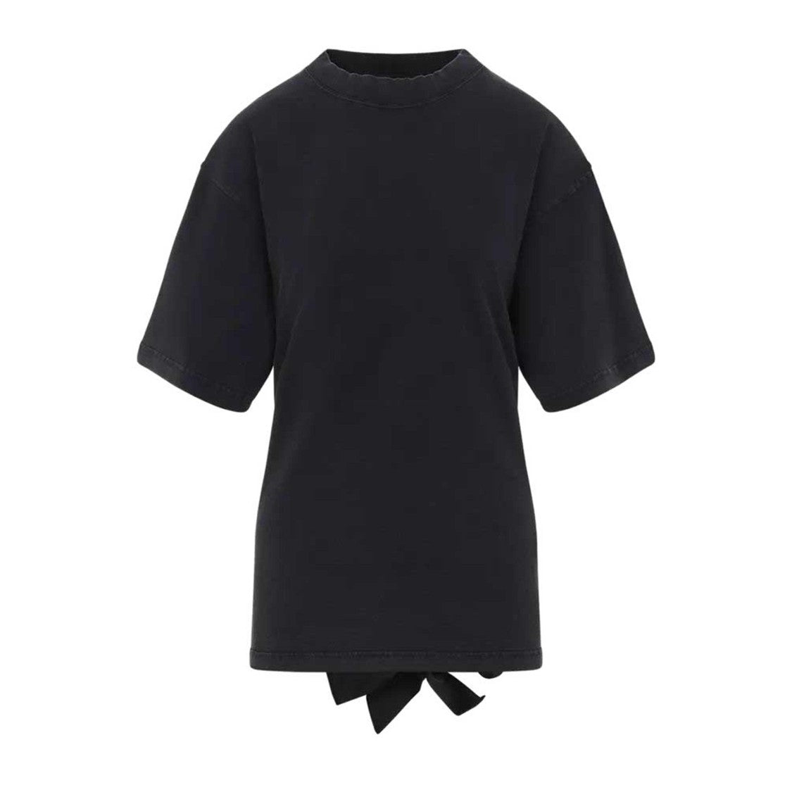 Balenciaga Black Lace-Up T-Shirt
