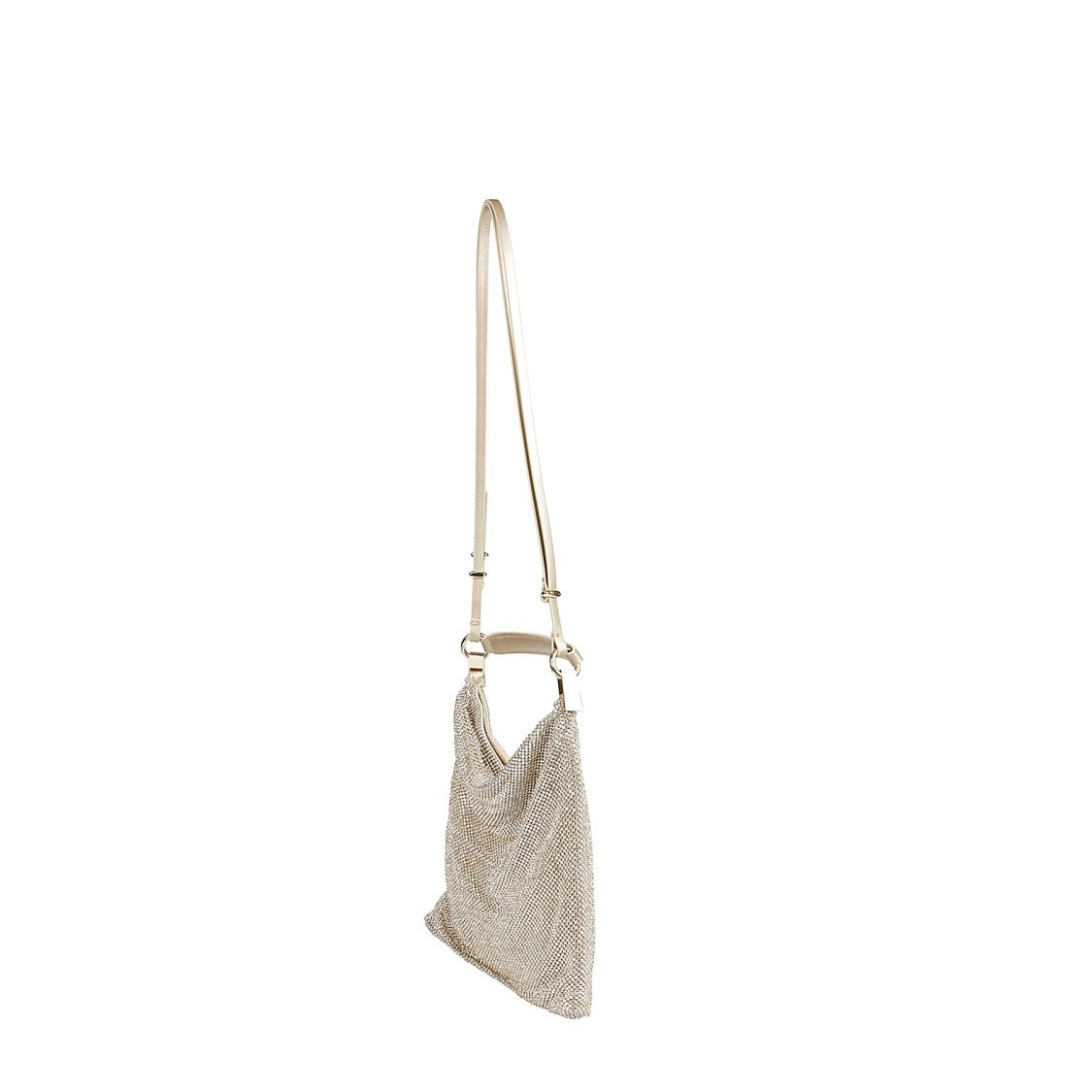 Benedetta Bruzziches Shoulder Bag With Draped Silk Satin Design