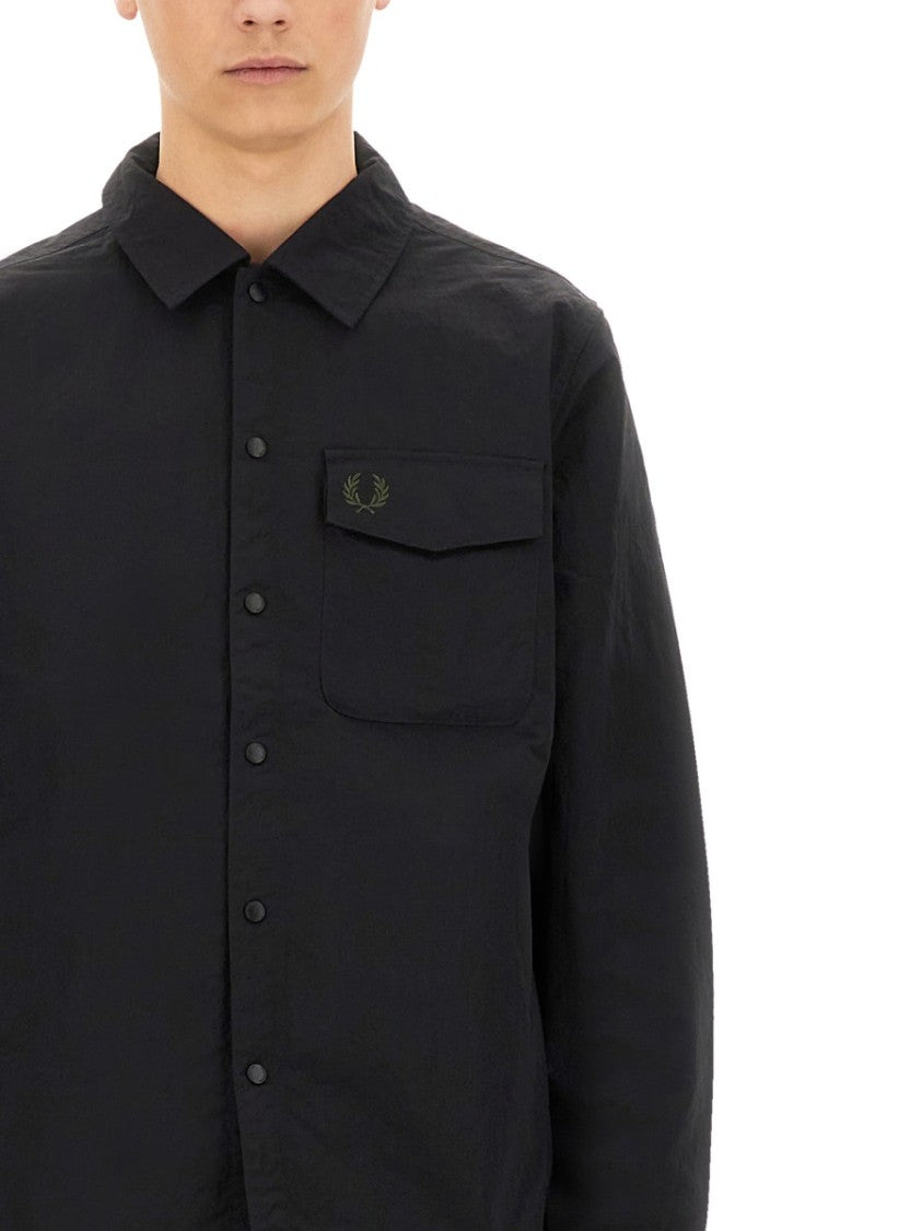 Fred Perry Snap Button Jacket With Relaxed Fit
