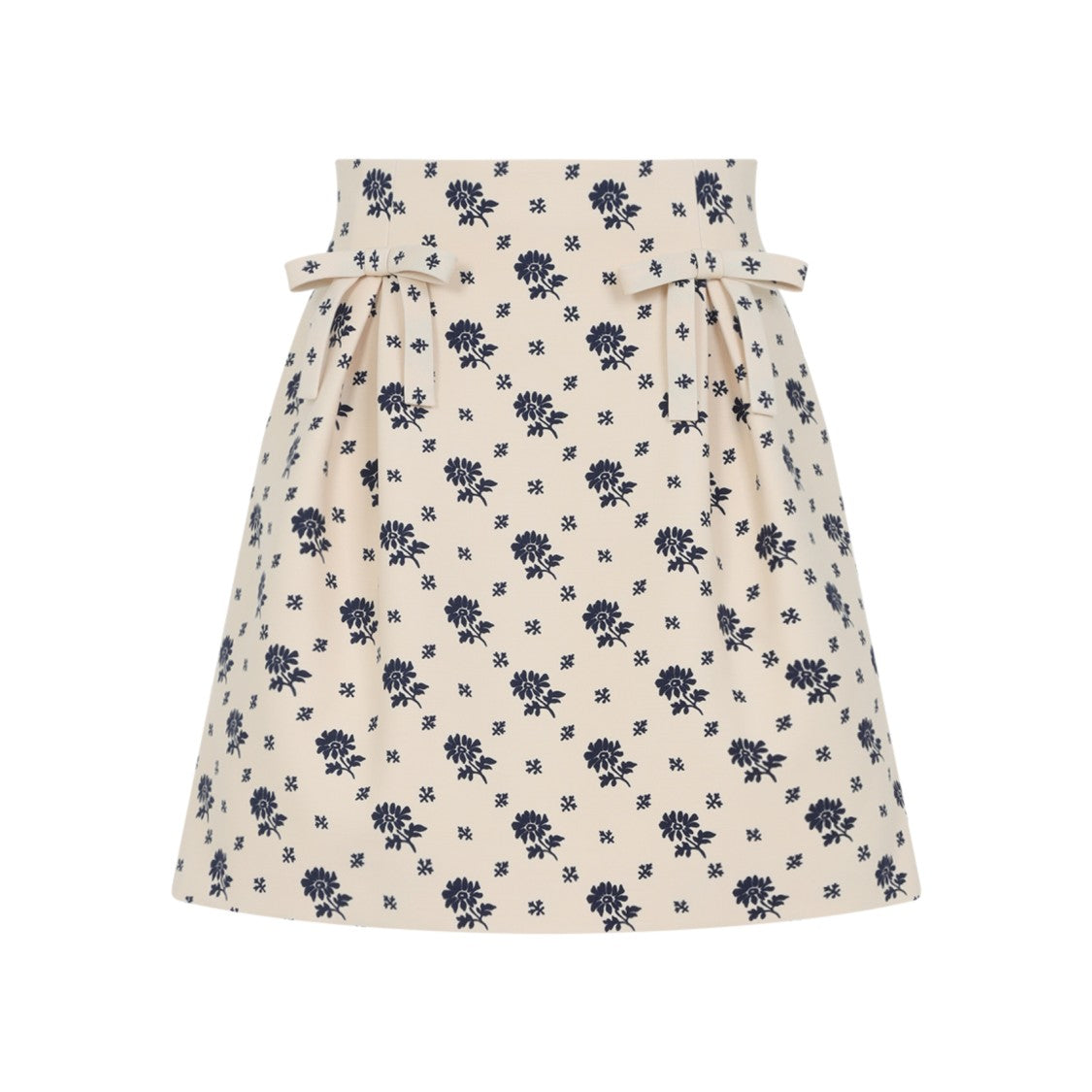 Valentino A-Line Skirt In Wool And Silk Blend