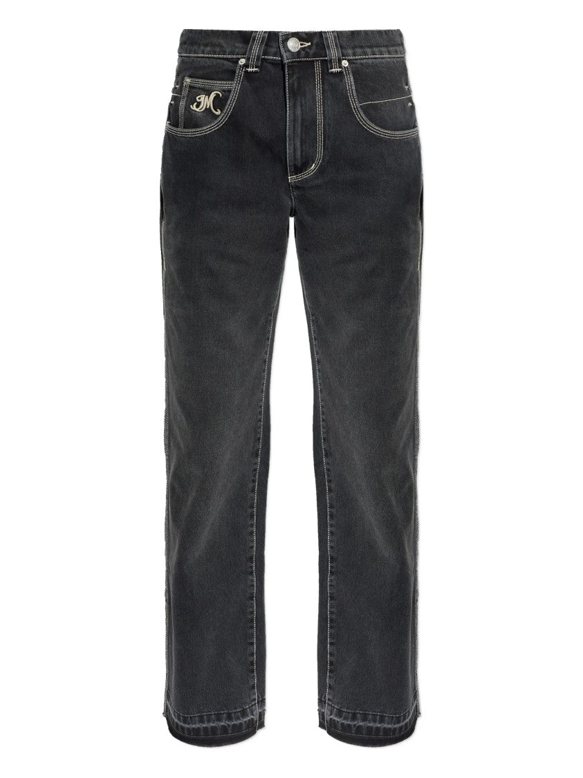 Isabel Marant Black Jeyda Wide-Leg Cotton Pants