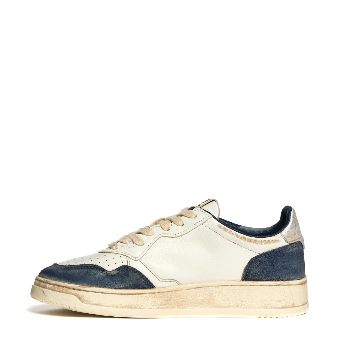 Autry Leather And Suede Sneakers With Padded Collar