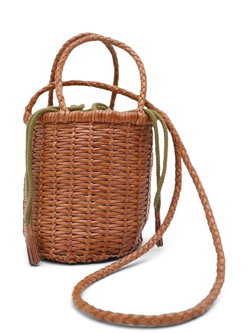 Dragon Diffusion Structured Woven Buff Leather Mini Bag