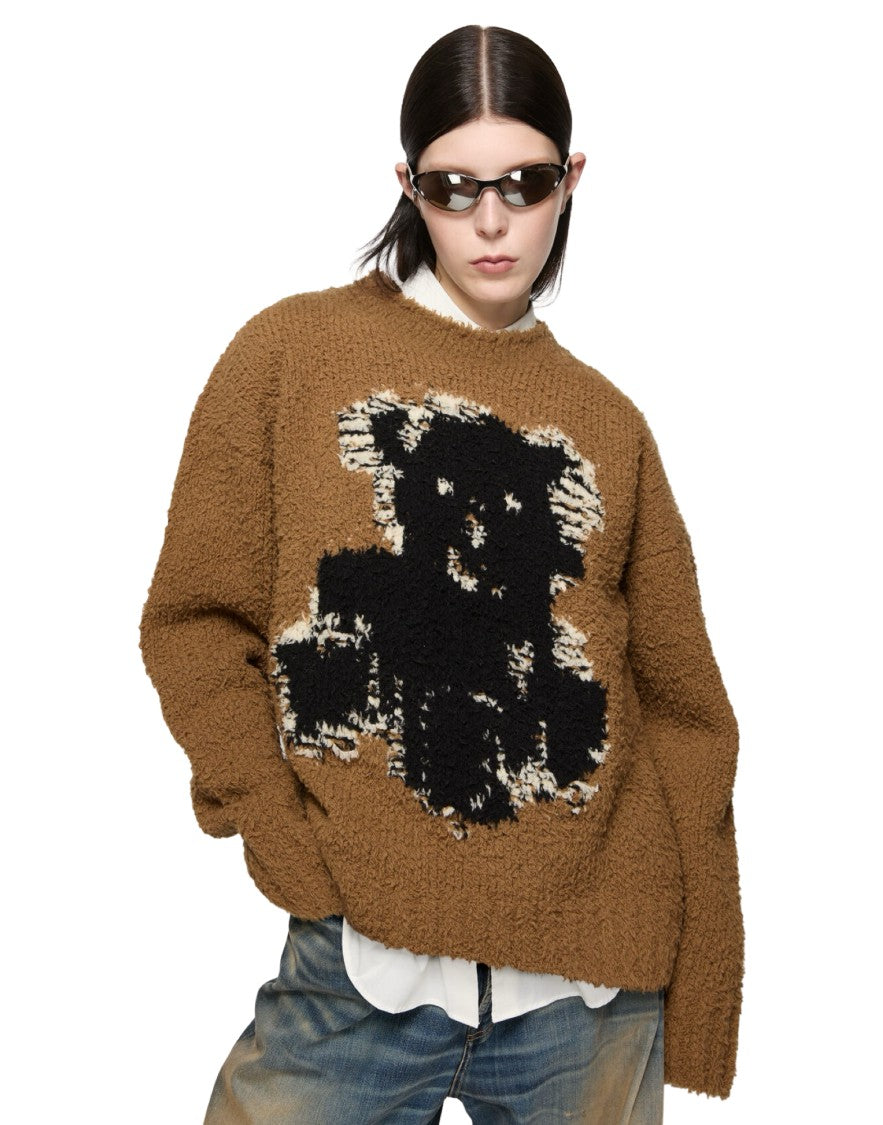 Acne Studios Brown Teddy Sweater