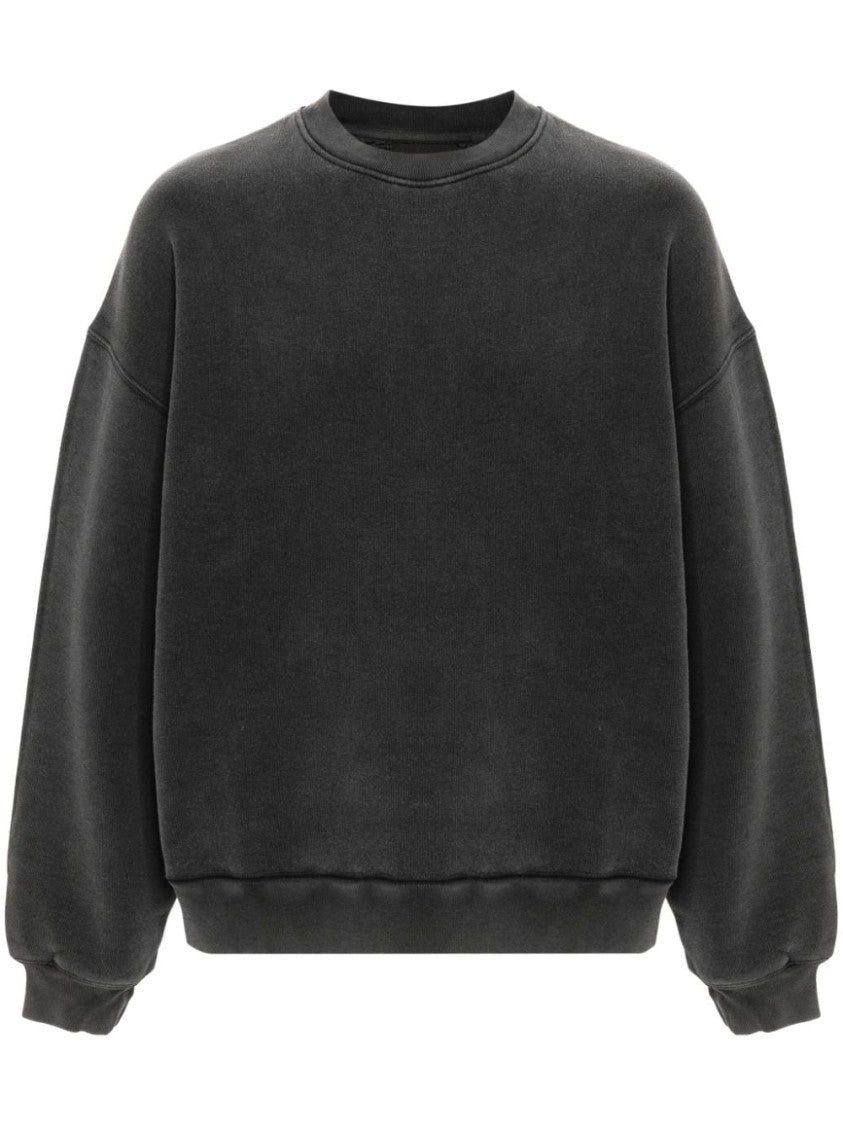 Axel Arigato Anthracite Grey Typo-Embroidered Jersey Sweatshirt
