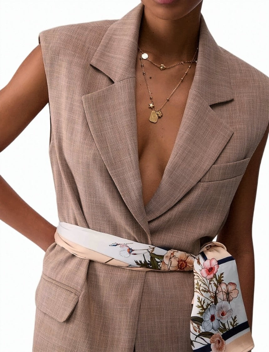 Liu Jo Viscose Blend Longline Vest