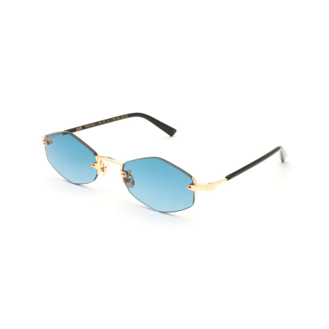 Gast Lunar Sunglasses With Uniquely Shaped Blue Lenses