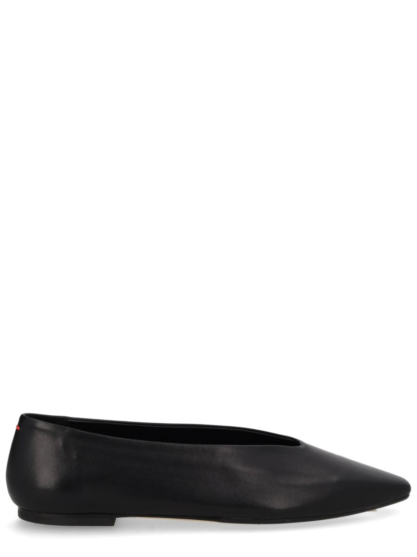 Aeydē Kirsten Pointed-Toe Nappa Leather Flats