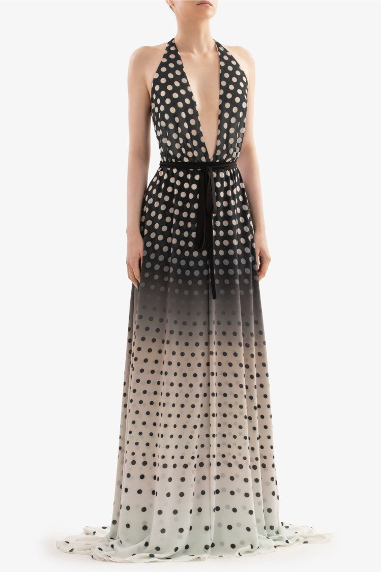 Saiid Kobeisy Gradient Printed Dress