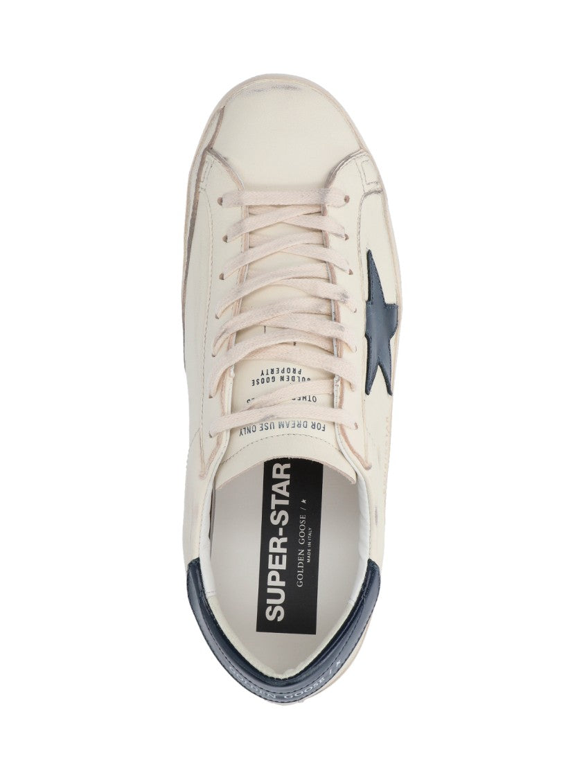 Golden Goose Low-Top Sneakers With Distressed White Leather Finish