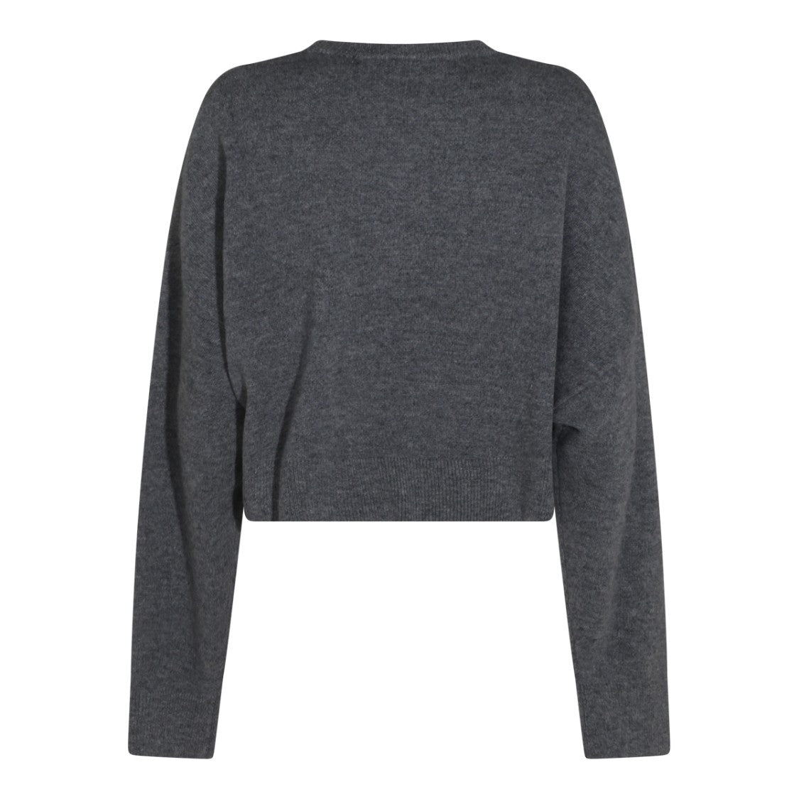 Blumarine Grey Wool Crewneck Sweater