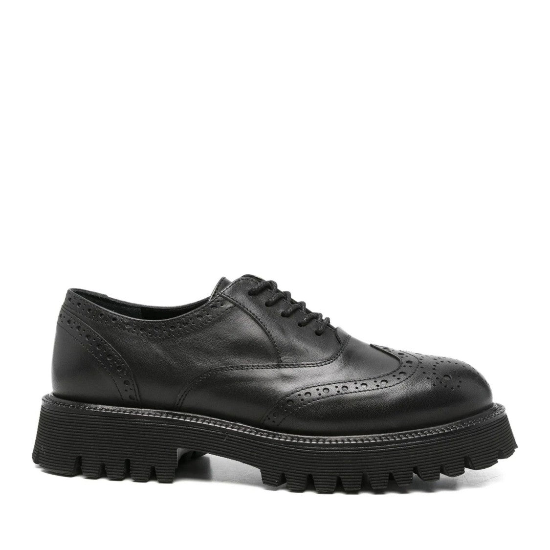 Adrianna Feretti Black Wingtip Brogue Shoes
