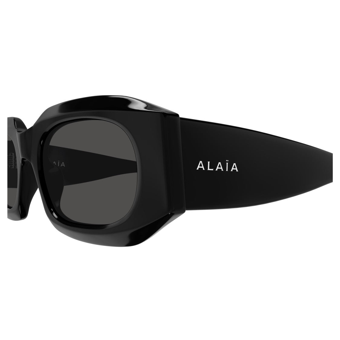 Azzedine Alaïa Aa0086s Bold Rectangular Sunglasses With Wide Temples
