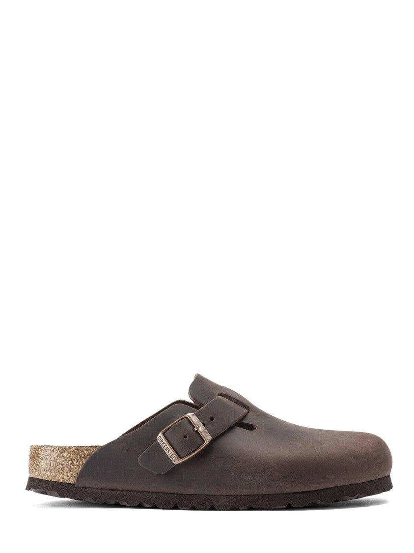 Birkenstock Boston Oiled Leather Slip-On Sandals