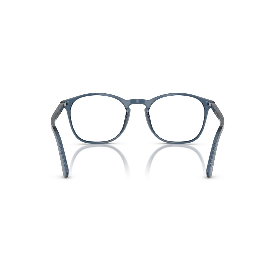 Persol 0Po3007vm Translucent Blue Acetate Eyeglasses With Keyhole Bridge