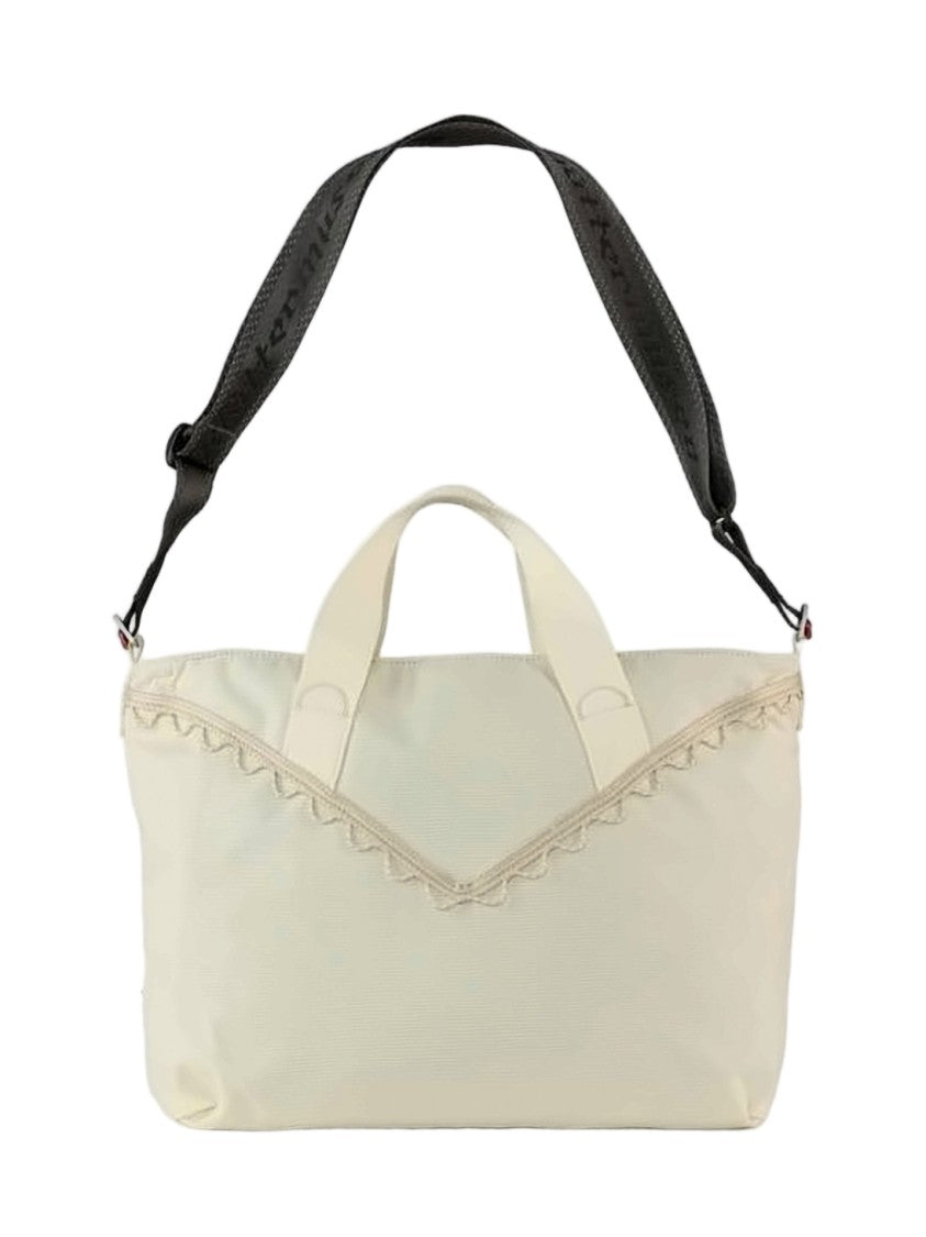 Klattermusen Rectangular Tote Bag With Subtle Ruffle And Logo Detail