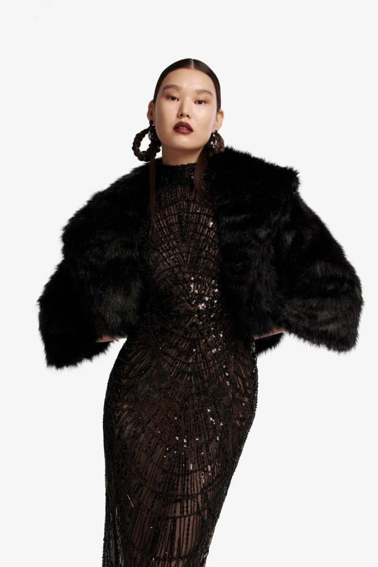 Saiid Kobeisy Luxurious Short Fur Jacket