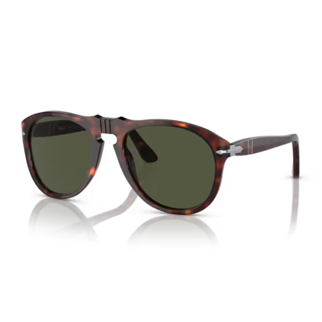 Persol Havana Po0649 Acetate Aviator Sunglasses