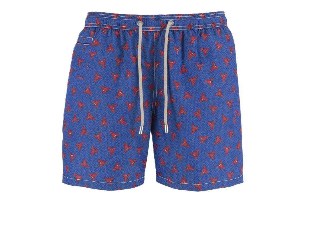 Mc2 Saint Barth Blue Lighting Micro Fantasy Swim Shorts