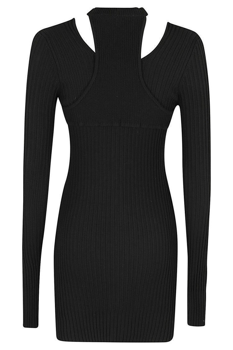 Andreâdamo Knit Dress With Cut-Out Neckline