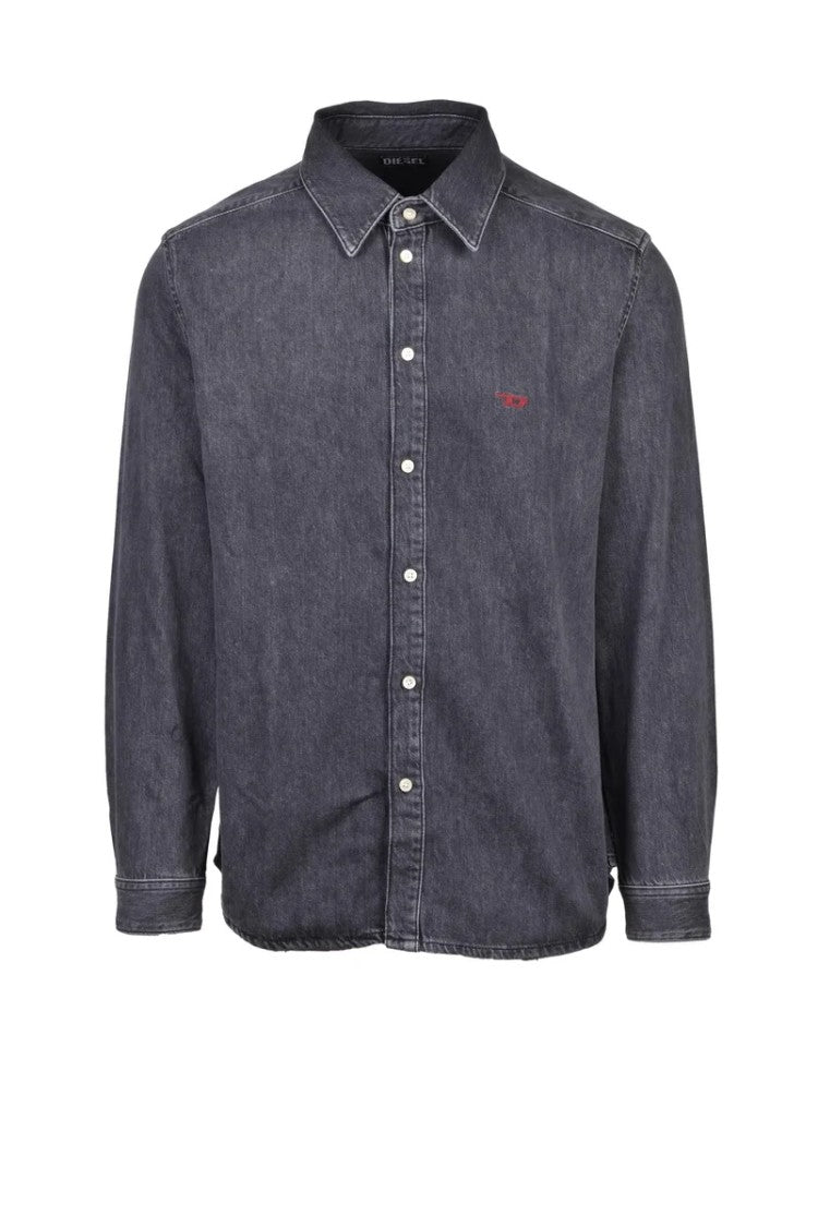 Diesel Grey Faded Crewneck Shirt