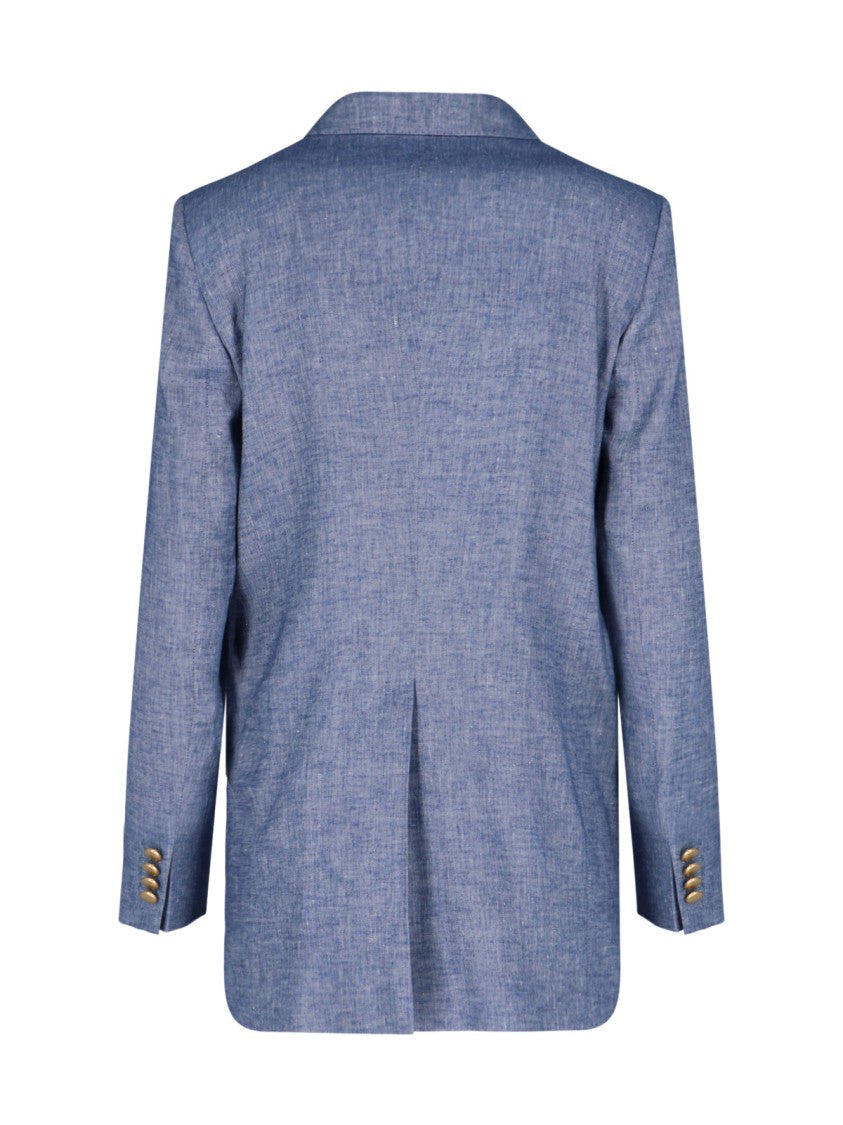 Tagliatore Double-Breasted Blazer – Blue