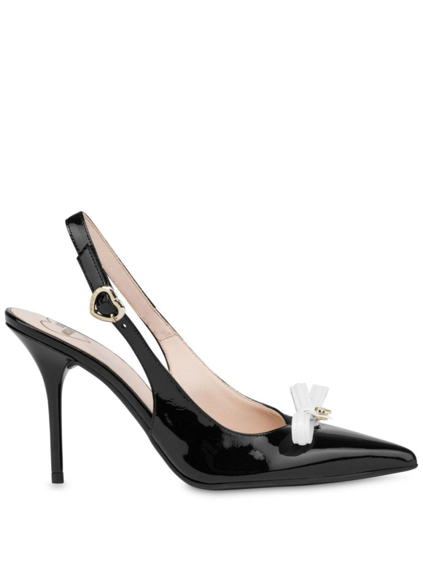 Love Moschino Black Slingback Shoes