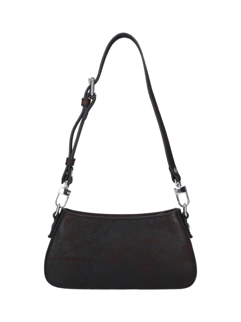 Vivienne Westwood Brown Tasha Worn-Effect Leather Bag