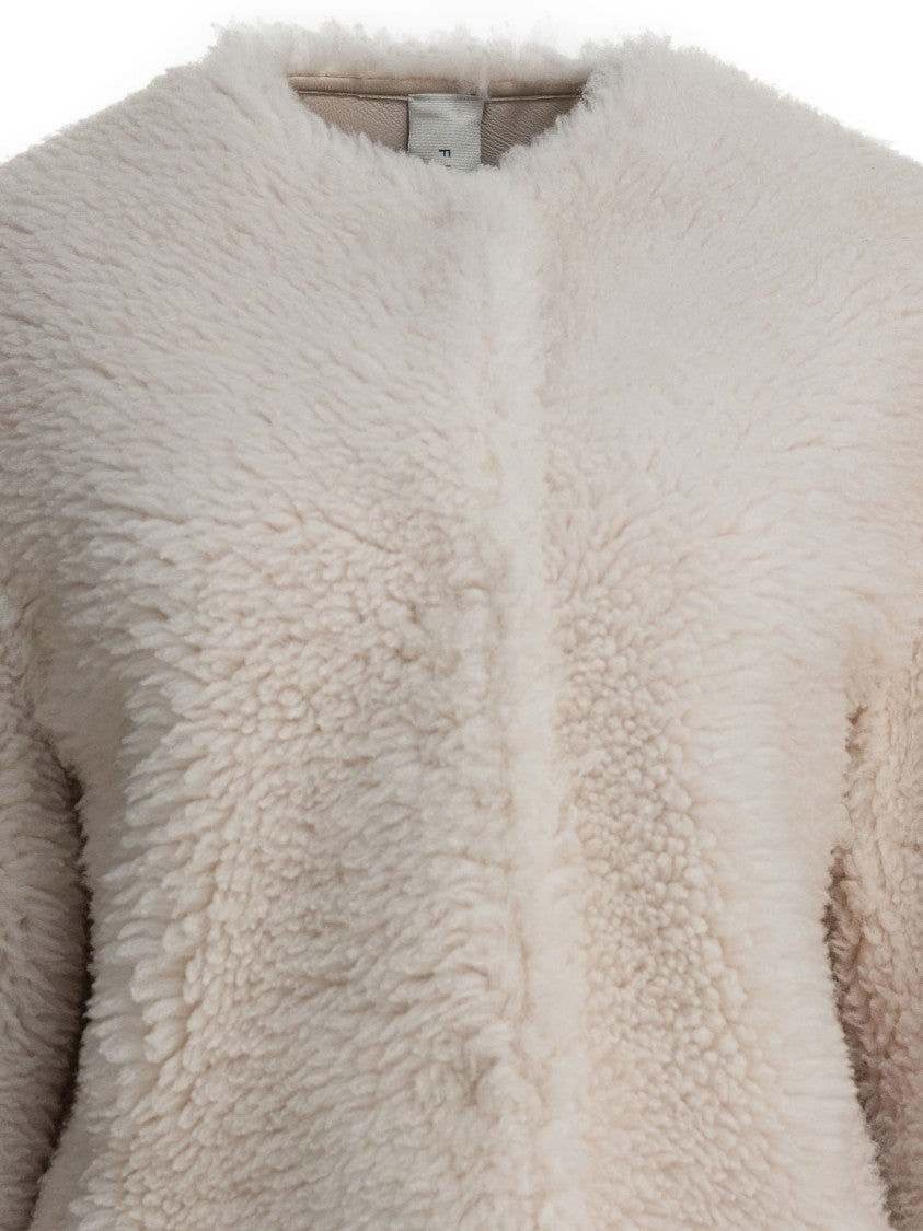 Furling By Giani Reversible Textured Shearling And Leather Jacket