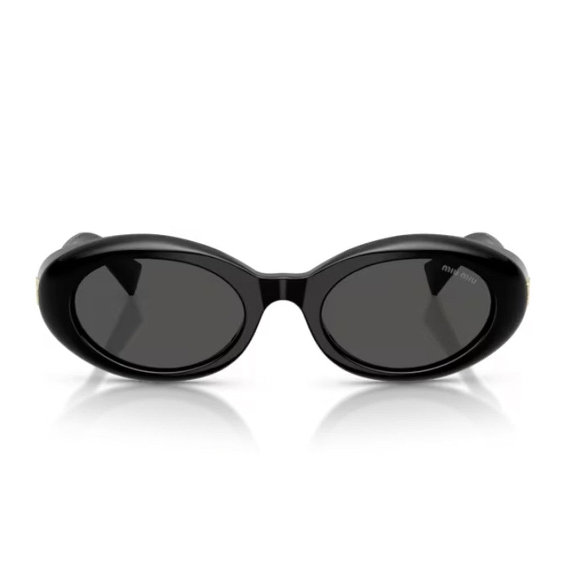 Miu Miu Black Rêverie Acetate Oval Sunglasses