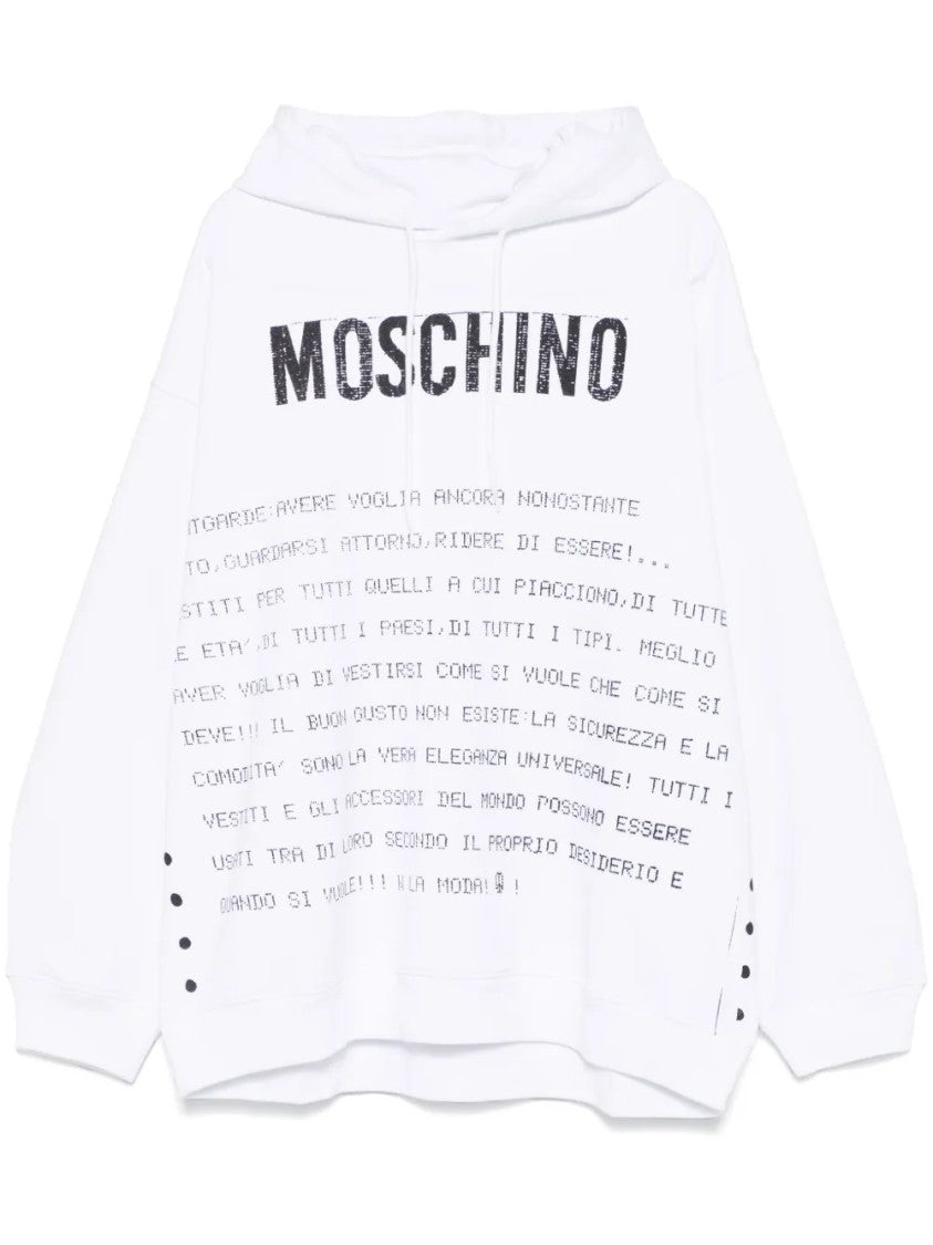 Moschino Relaxed Fit Neutral Moschino Sweatshirt