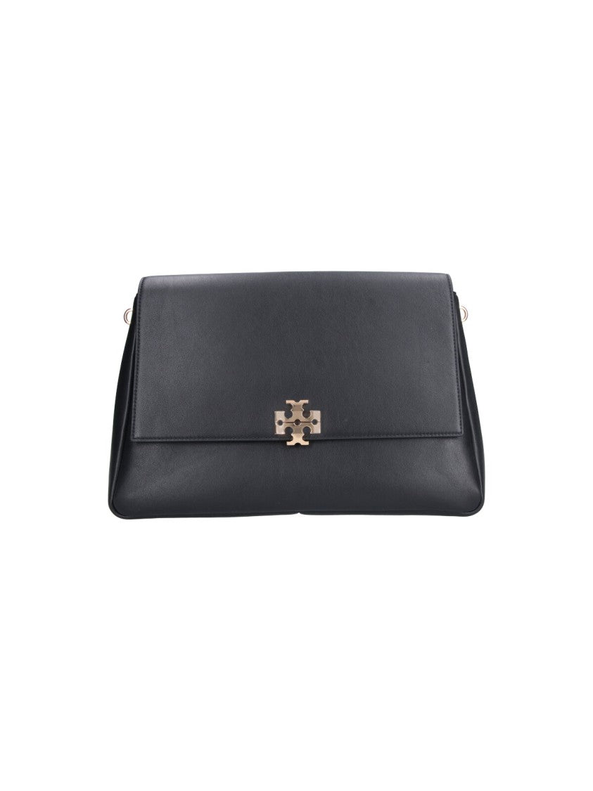 Tory Burch Black Charlie Large Leather Shoulder Bag
