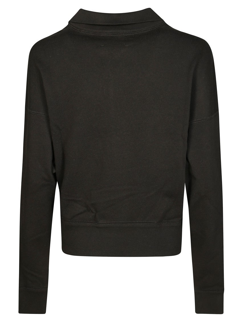 Isabel Marant Étoile Cropped Sweatshirt With Half-Zip Front