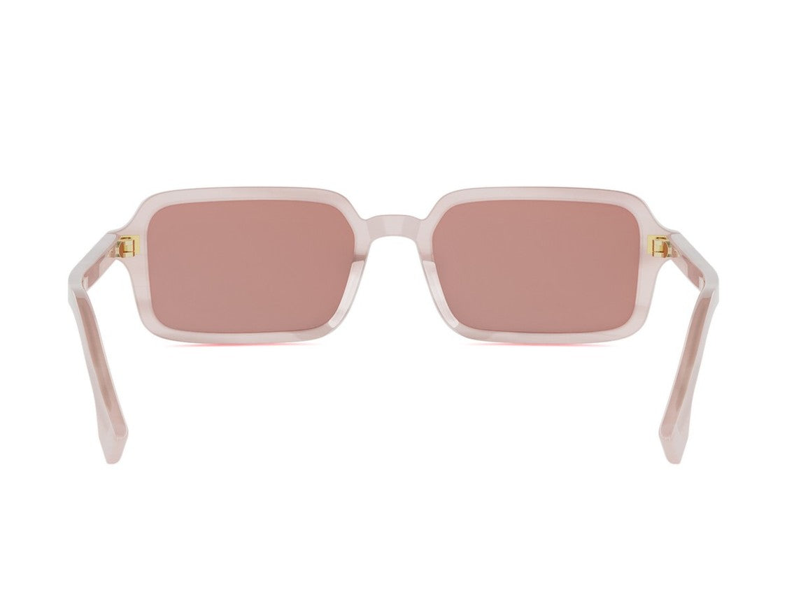 Fendi Translucent Pink Fe40174i Oversized Square Sunglasses