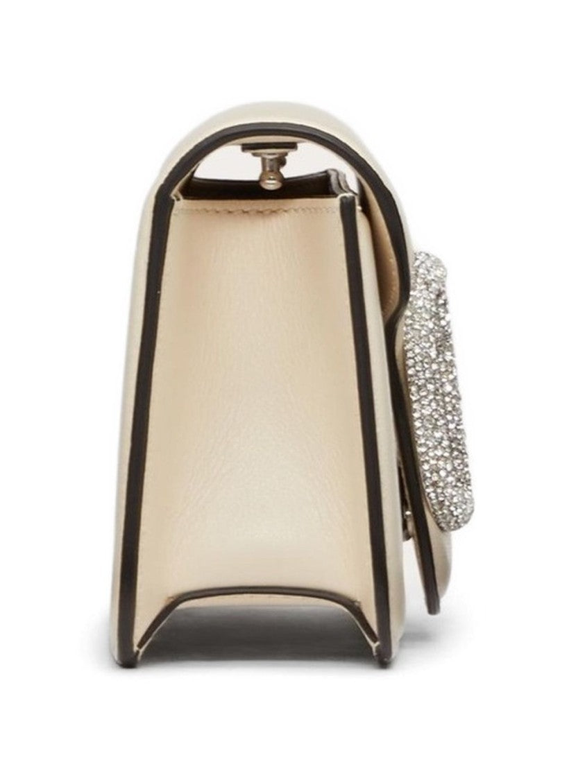 Valentino Garavani Crystal Logo Rectangular Handbag