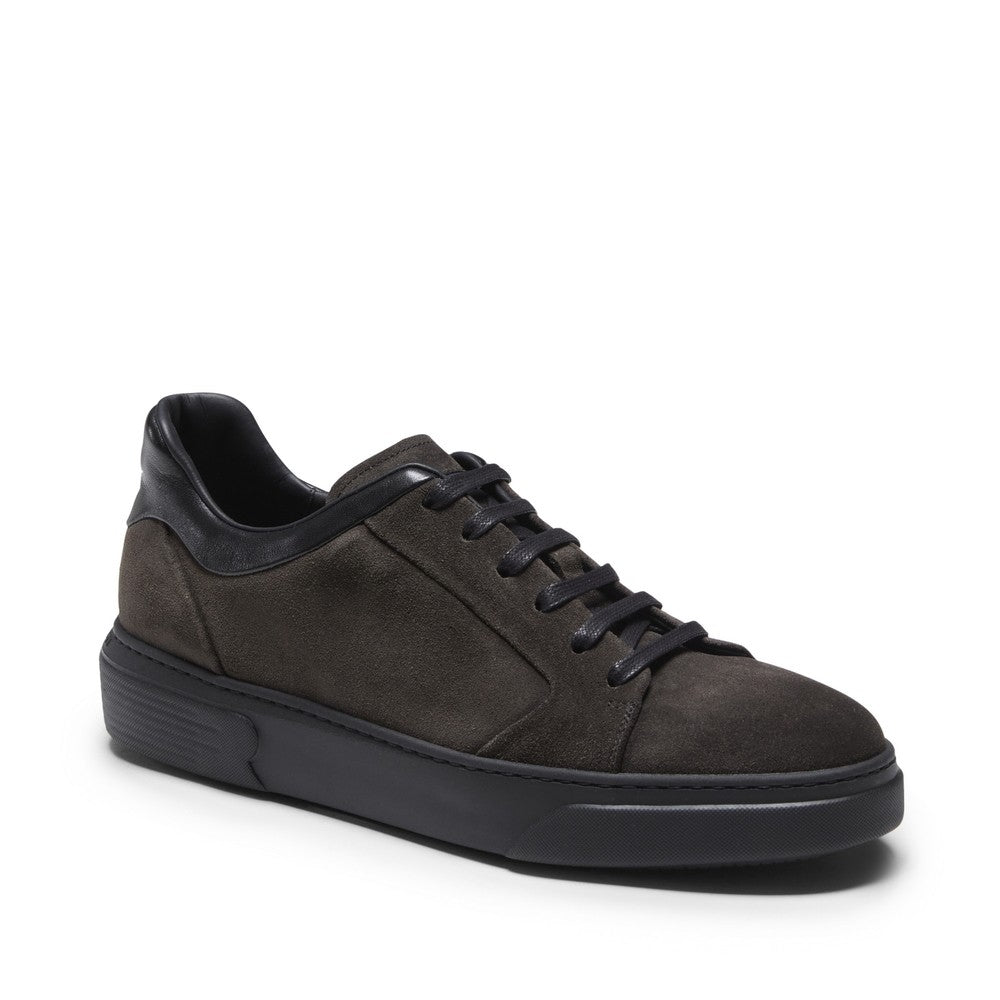 Fratelli Rossetti Anthracite Suede Leather Smooth Accent Sneakers