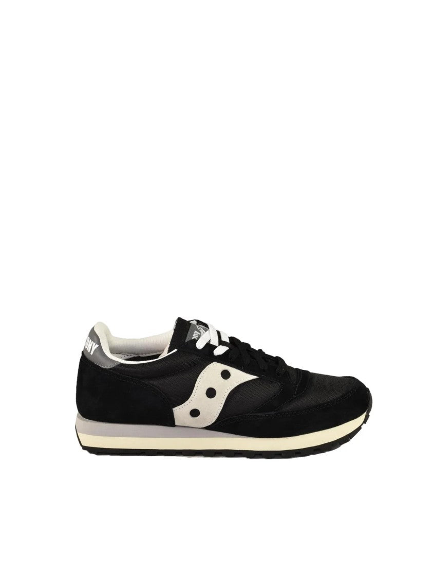Saucony Black Leather-Blend Two-Tone Sneakers