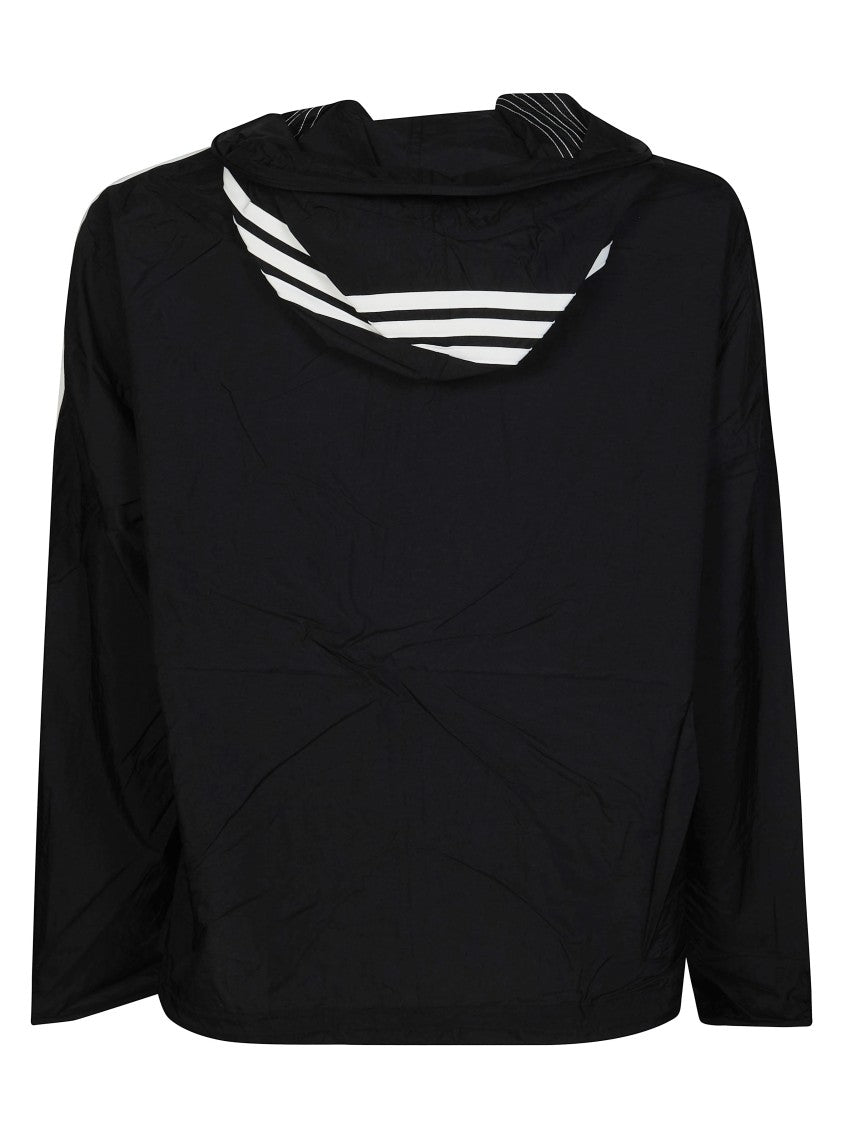 Y-3 Black Polyamide Sleeve Stripes Jacket