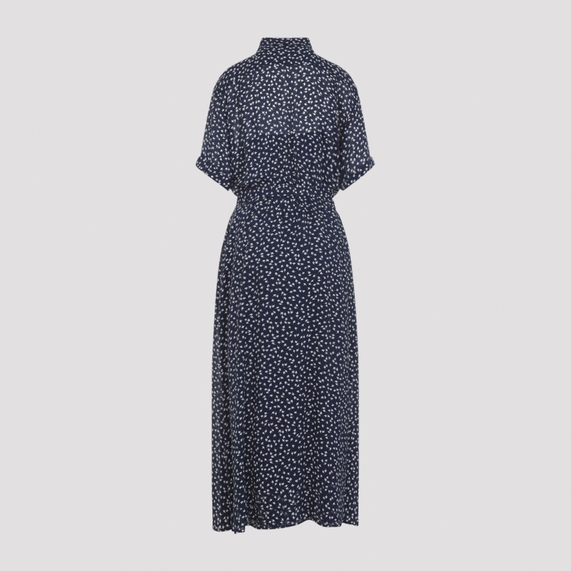 Polo Ralph Lauren Maxi Dress With Classic Collar And Abstract Pattern