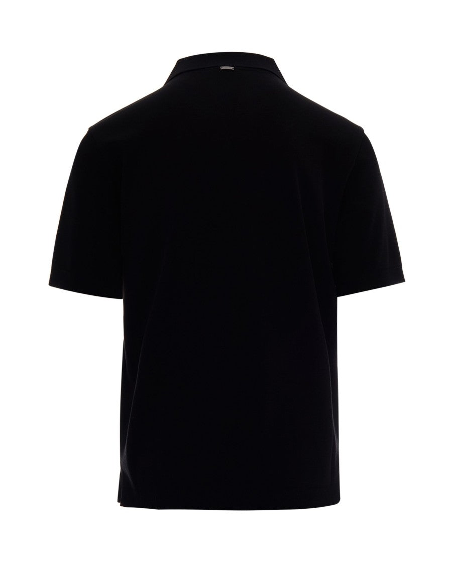 Herno Double-Layered Piquet Polo With Ribbed Accents