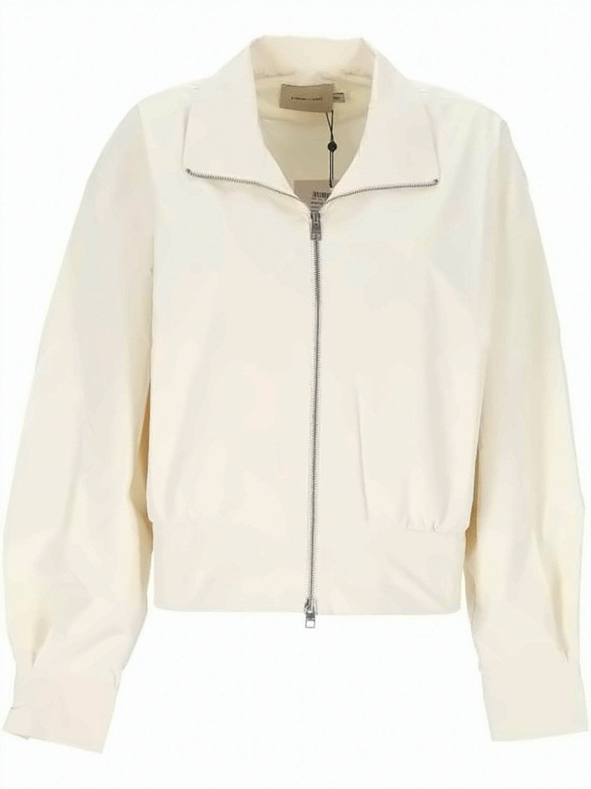 Paloma Wool Cropped Jacket With Front Zipper And Adjustable Waistband