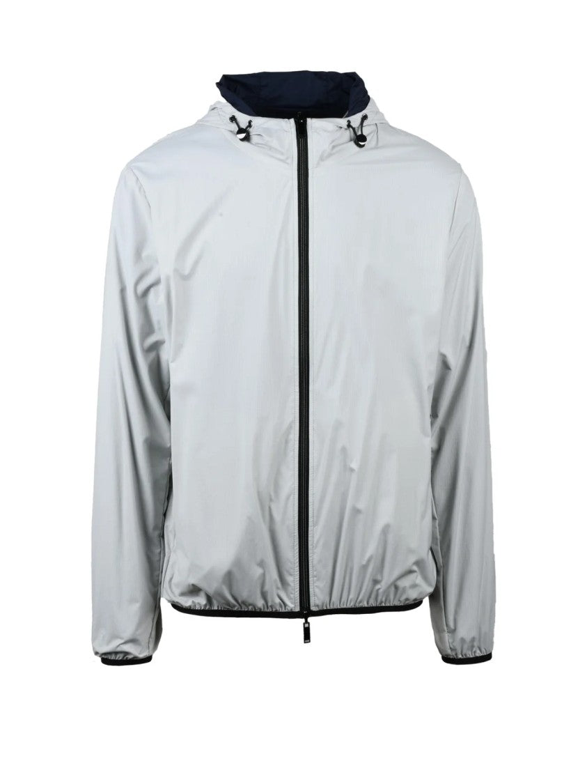 Sunstripes White Reversible Zip-Up Windbreaker Jacket