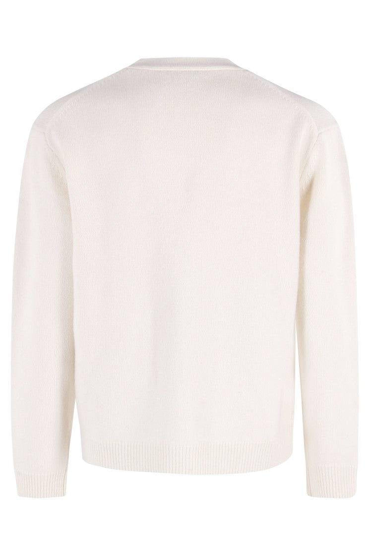 Maison Kitsuné Fox Head Intarsia Merino Cardigan