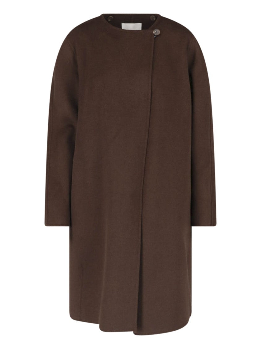 Calvin Klein Casual Brown Round Neckline Scarf Jacket