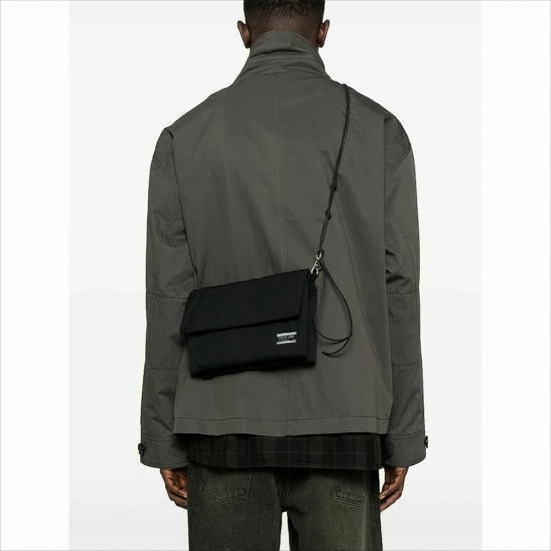 Our Legacy Rectangular Polyester Shoulder Bag With Magnetic Snap Closure