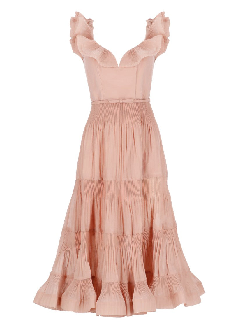 Zimmermann Frill Pleated Dress