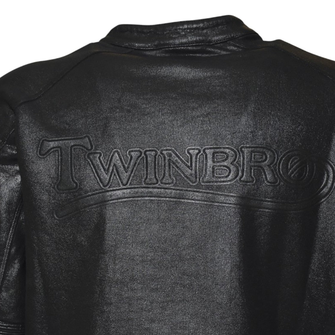 Dsquared2 Shiny Black Jacket With Embossed Lettering