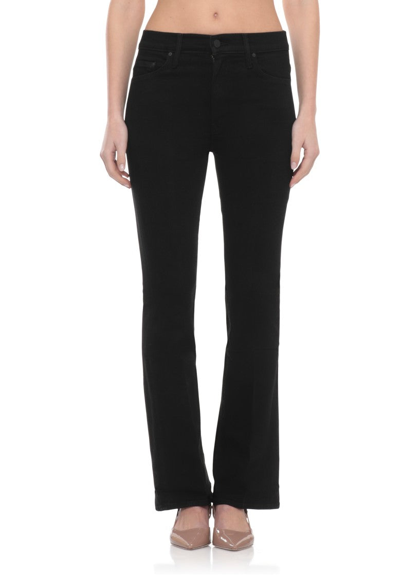 Mother Black The Weekender Cotton Jeans
