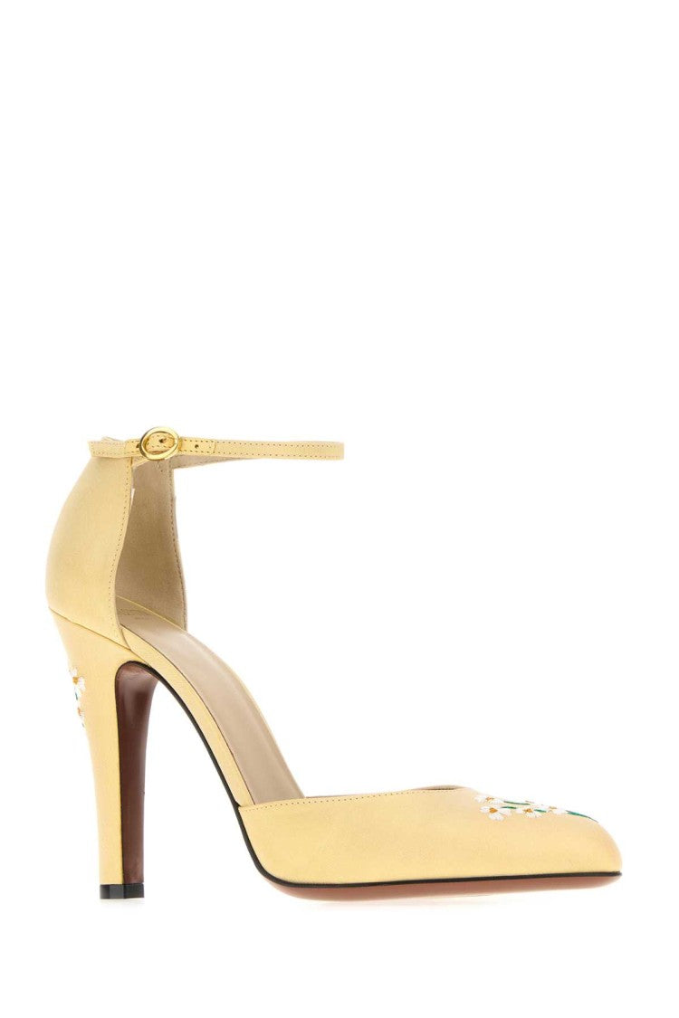 Valentino Garavani Yellow Fabric Hi Dolly Pumps
