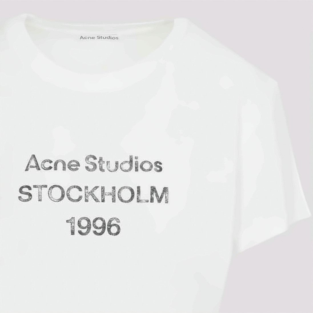 Acne Studios Classic Crew Neck Short-Sleeved Cotton-Hemp T-Shirt